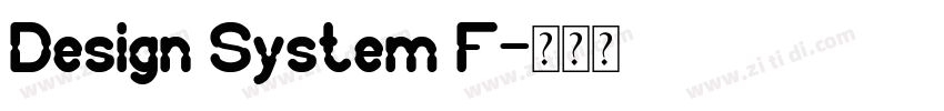 Design System F字体转换